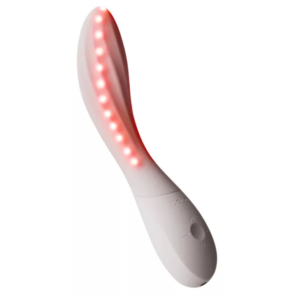 LELO Mona Spectra - vibrator inteligent pentru punctul G cu lumină LED (alb)