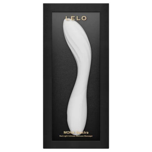 LELO Mona Spectra - vibrator inteligent pentru punctul G cu lumină LED (alb)