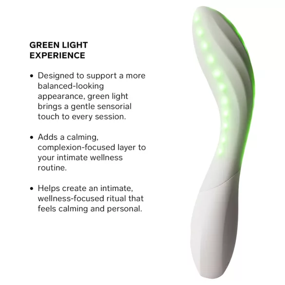 LELO Mona Spectra - vibrator inteligent pentru punctul G cu lumină LED (alb)