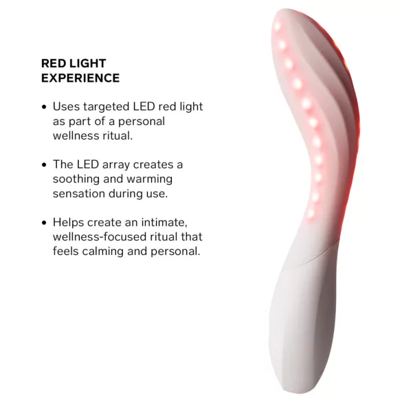 LELO Mona Spectra - vibrator inteligent pentru punctul G cu lumină LED (alb)
