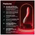 LELO Mona Spectra - vibrator inteligent pentru punctul G cu lumină LED (alb)