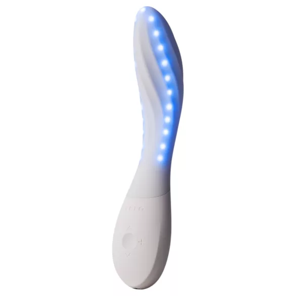 LELO Mona Spectra - vibrator inteligent pentru punctul G cu lumină LED (alb)