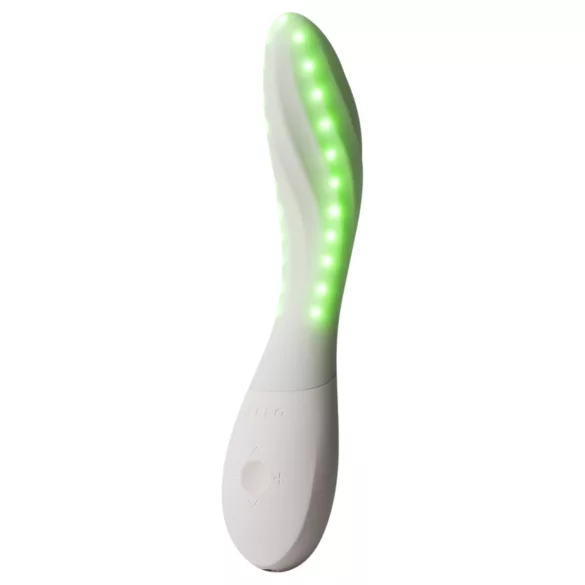 LELO Mona Spectra - vibrator inteligent pentru punctul G cu lumină LED (alb)