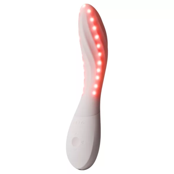 LELO Mona Spectra - vibrator inteligent pentru punctul G cu lumină LED (alb)