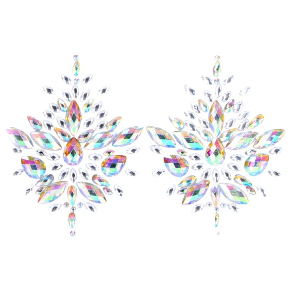 Le Désir - autocolante pentru sfârcuri strălucitoare - curcubeu