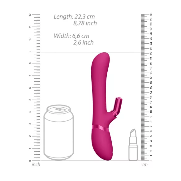 Vive Chou - vibrator clitoral reîncărcabil cu cap interschimbabil - roz