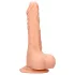 RealRock - dildou realist cu testicule - 17 cm - culoare naturală