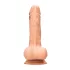 RealRock - dildou realist cu testicule - 17 cm - culoare naturală