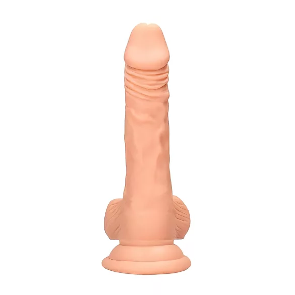 RealRock - dildou realist cu testicule - 17 cm - culoare naturală