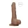 RealRock - dildo realist cu testicule - 17 cm - culoare închisă