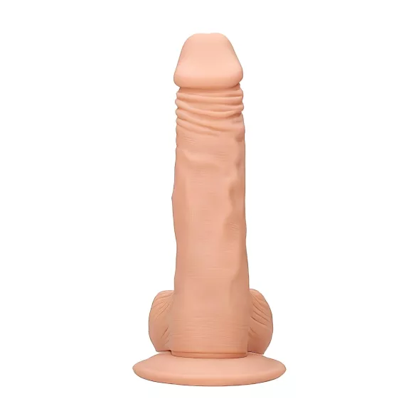 RealRock - dildo realist cu testicule - 20cm - culoare naturală