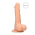 RealRock Dong 10 - dildo realist, cu testicule (25cm) - culoare naturală