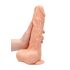 RealRock Dong 10 - dildo realist, cu testicule (25cm) - culoare naturală