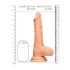 RealRock Dong 10 - dildo realist, cu testicule (25cm) - culoare naturală