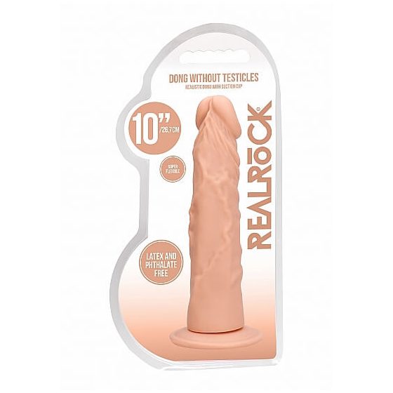RealRock Dong 10 - dildo realist (25cm) - natural