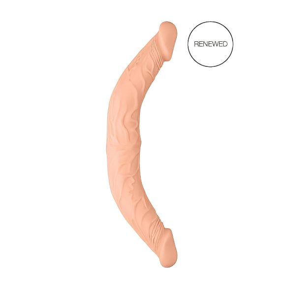 RealRock Dublu Dong 14 - dildo dublu (36cm) - natural