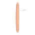 RealRock Dublu Dong 14 - dildo dublu (36cm) - natural