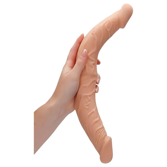 RealRock - dildo dublu realist - 36 cm - culoare naturală