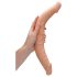 RealRock - dildo dublu realist - 36 cm - culoare naturală
