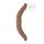 RealRock Double Dong 14 - dildo dublu (36cm) - natur închis