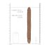 RealRock Double Dong 14 - dildo dublu (36cm) - natur închis