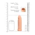 RealRock - mânecă pentru penis 17cm - culoare naturală