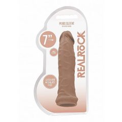   RealRock Penis Sleeve 6 - Maneca de penis (17cm) - natură întunecată