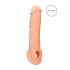 RealRock - Sleeve pentru penis - extensie 21cm - culoare naturală