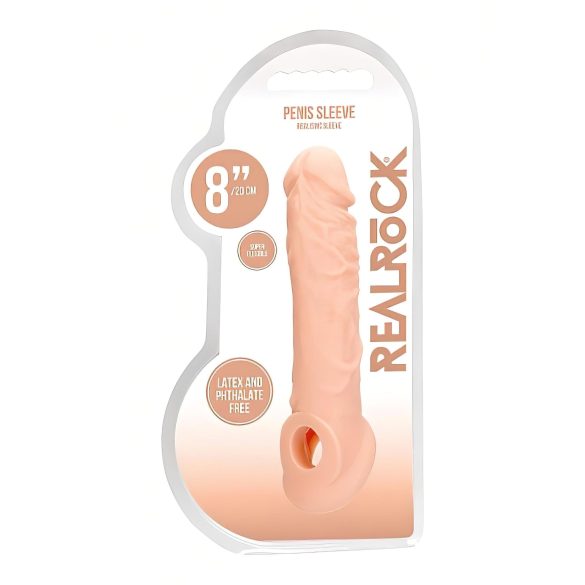 RealRock - Sleeve pentru penis - extensie 21cm - culoare naturală