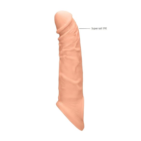 RealRock - Sleeve pentru penis - extensie 21cm - culoare naturală