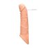 RealRock - Sleeve pentru penis - extensie 21cm - culoare naturală