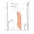 RealRock - Sleeve pentru penis - extensie 21cm - culoare naturală
