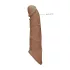 RealRock - mânecă pentru penis - 21 cm - culoare natur închis