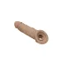 RealRock - mânecă pentru penis - 21 cm - culoare natur închis