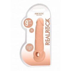   RealRock Penis Sleeve 9 - Hüvely a peniszhez (21,5cm) - natur