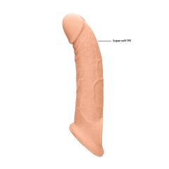   RealRock Penis Sleeve 9 - Hüvely a peniszhez (21,5cm) - natur
