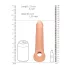 RealRock - mânecă pentru penis - 21,5 cm - culoare naturală