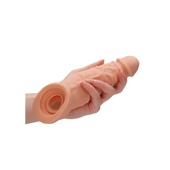 RealRock - mânecă pentru penis - 21,5 cm - culoare naturală