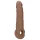 RealRock - mânecă pentru penis - prelungire 21,5cm - culoare natural închis