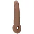 RealRock - mânecă pentru penis - prelungire 21,5cm - culoare natural închis