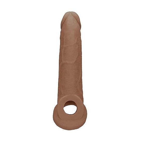 RealRock Penis Sleeve 9 - Fundă de penis (21,5cm) - Natură întunecată