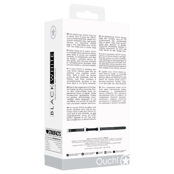 Ouch! - căluș în formă de os (negru)