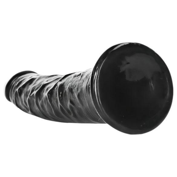 RealRock - dildo realist slim - 15,5cm - negru