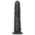 Dildou realist RealRock Slim - 15,5 cm (negru)