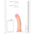 RealRock - dildo realist cu ventuză - 15,5cm - culoare naturală