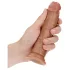 RealRock - dildo realistico - 15,5 cm - culoare natur închis