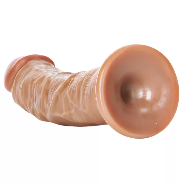 RealRock - dildo realistico - 15,5 cm - culoare natur închis