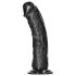 RealRock - Dildo realist cu ventuză 15,5cm (negru)