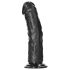 RealRock - Dildo realist cu ventuză 15,5cm (negru)