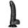 RealRock - dildo realist cu ventuză - 15,5 cm - negru